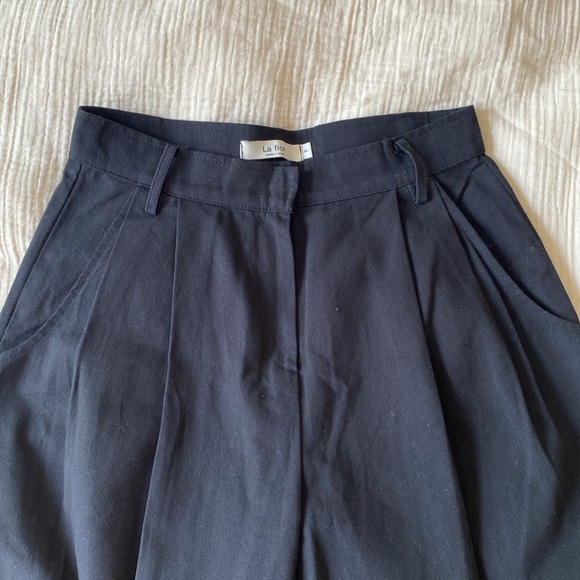 La Flor | Wide-legged Black Pants S - Picture 7 of 8